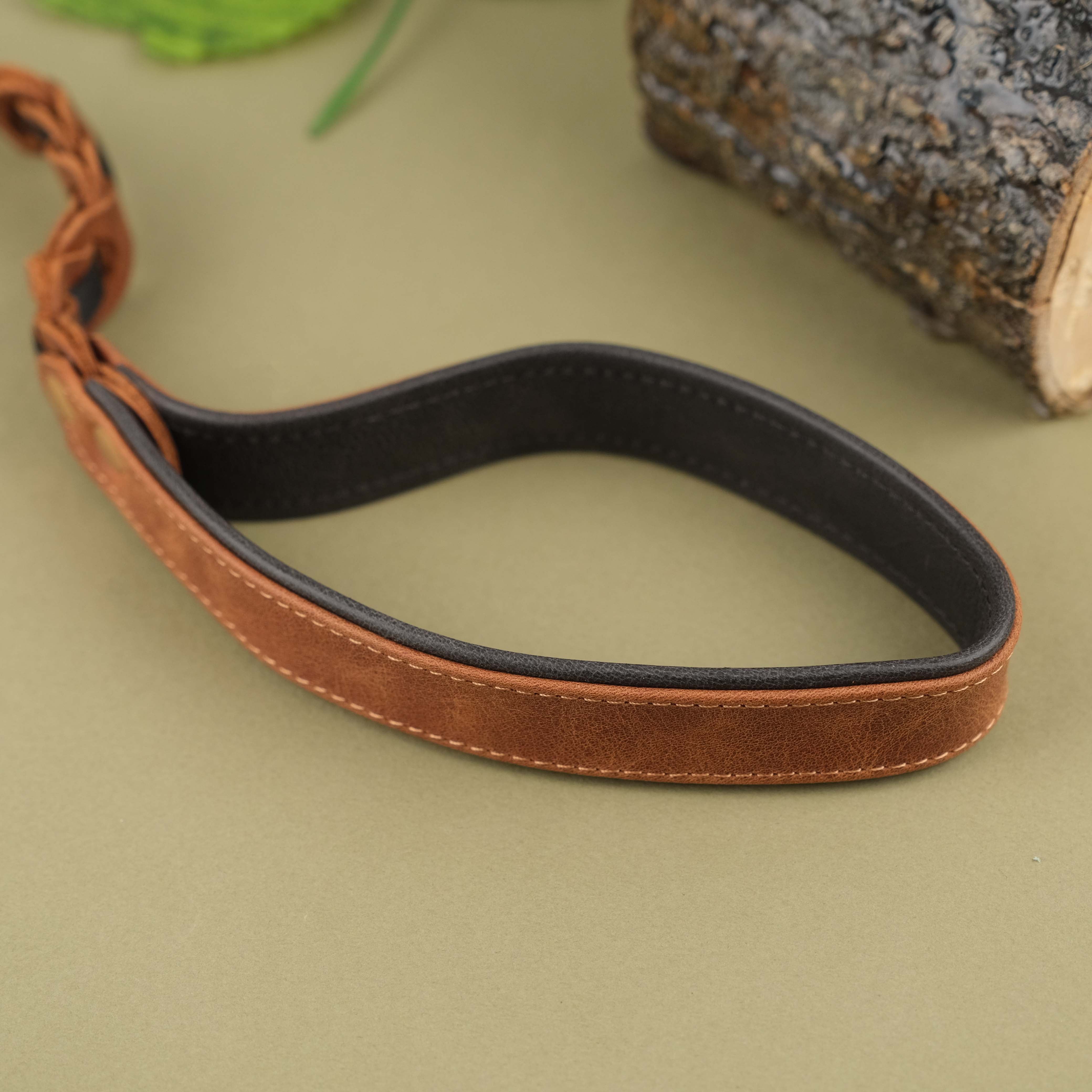 Brown Leather Pet Leash