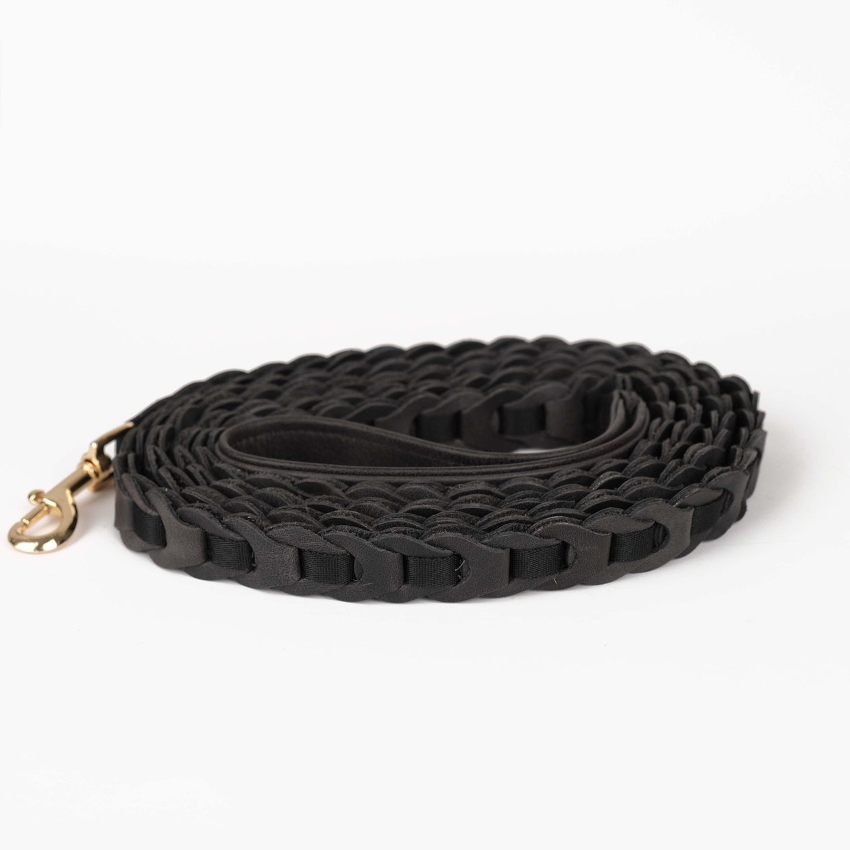 Black Leather Pet Leash