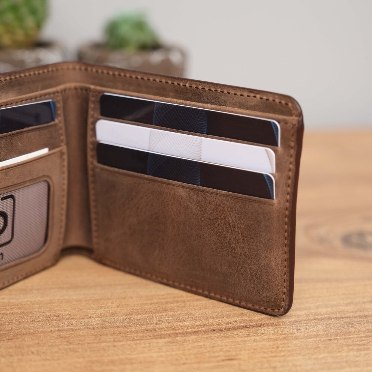 Antique Brown Genuine Leather Wallet