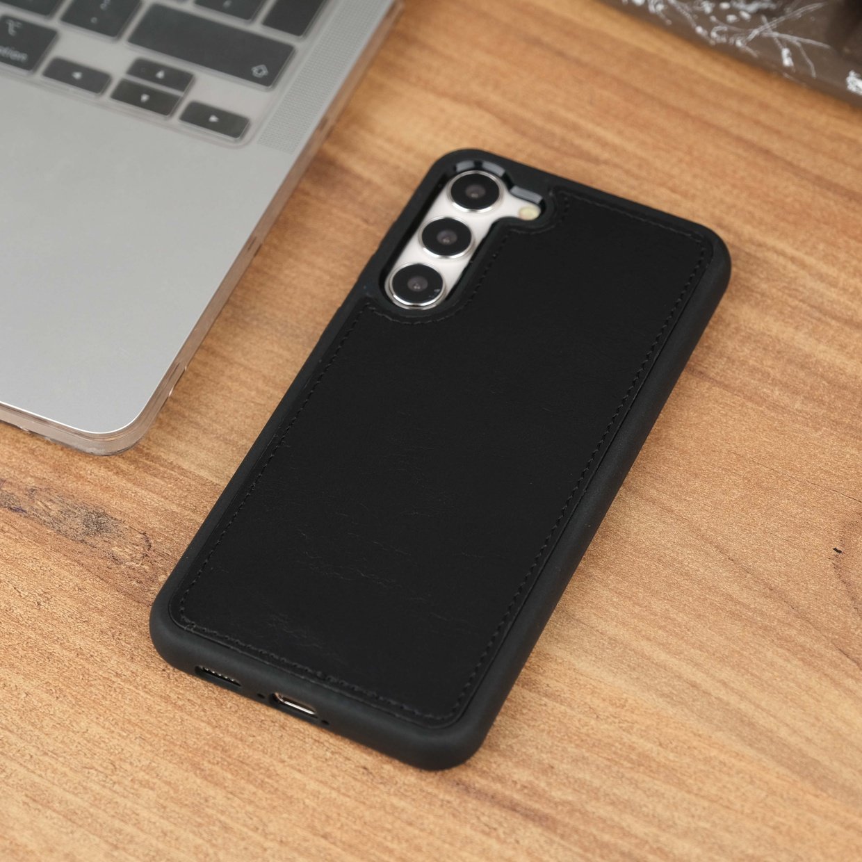 Black Galaxy S23 Plus Case Shock Proof Rubber Edging