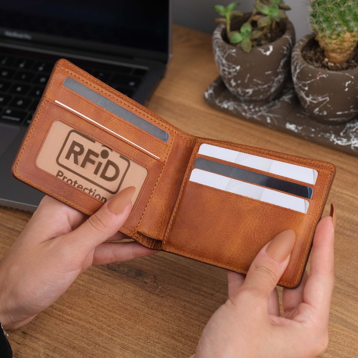 Brown Leather Wallet for Men