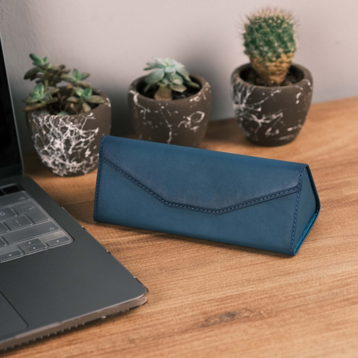 Ice Blue Glasses Case Hard