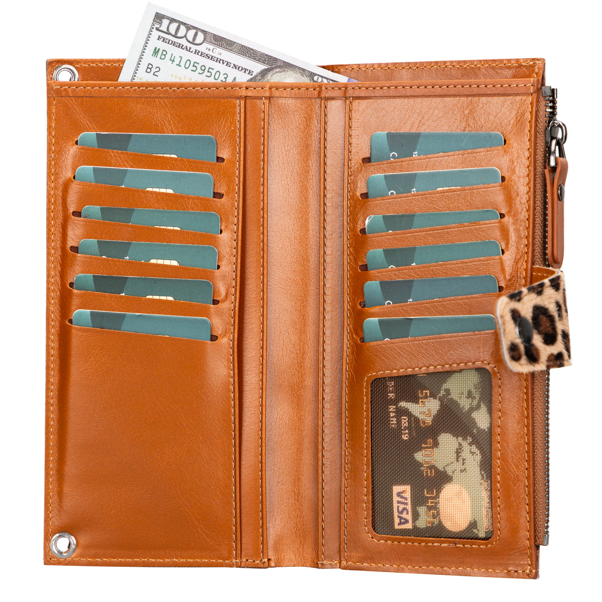 Leather Crossbody Wallet: Travel Shoulder Bag