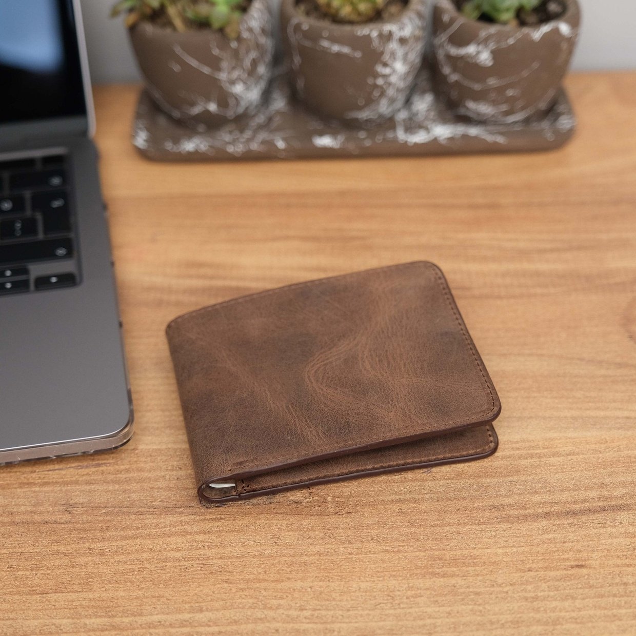 Antique Brown Leather Classic Wallet for Men